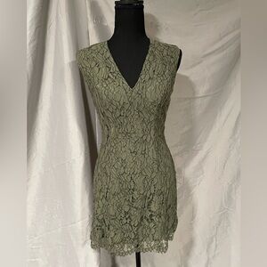 KEEPSAKE the Label Olive Lace Mini Dress